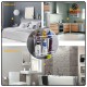 Aluminium 2-tier Square Bathroom Shelf Organizer (No Drilling) Aluminium 2-tier Square Bathroom Shelf Organizer (No Drilling)