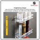 Aluminium 2-tier Square Bathroom Shelf Organizer (No Drilling) Aluminium 2-tier Square Bathroom Shelf Organizer (No Drilling)