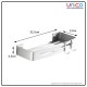 Premium Aluminum Bathroom Shelf Rack with Hook - Unicomall Premium Aluminum Bathroom Shelf Rack with Hook - Unicomall