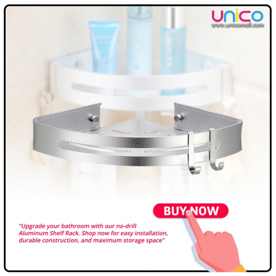 Discover the Best Aluminum Bathroom Triangle Shelf Rack with Hook | Unicomall Discover the Best Aluminum Bathroom Triangle Shelf Rack with Hook | Unicomall