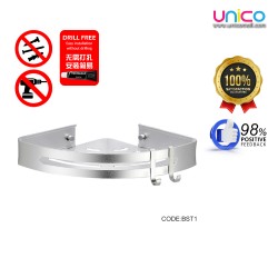 Discover the Best Aluminum Bathroom Triangle Shelf Rack with Hook | Unicomall