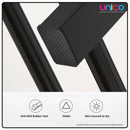 Efficient Single Pole Clothes Rack Organizer by Unicomall - 130x60x40cm Space Saver