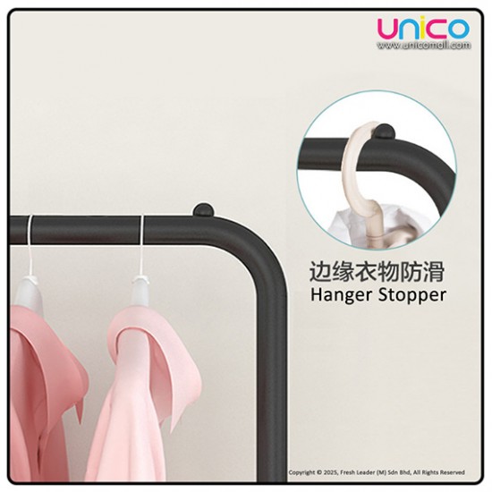 Efficient Single Pole Clothes Rack Organizer by Unicomall - 130x60x40cm Space Saver