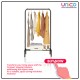 Efficient Single Pole Clothes Rack Organizer by Unicomall - 130x60x40cm Space Saver