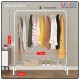 Efficient Single Pole Clothes Rack Organizer by Unicomall - 150x110x40cm Space Saver Efficient Single Pole Clothes Rack Organizer by Unicomall - 150x110x40cm Space Saver