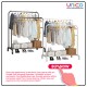 Maximize Closet Space with Double Pole Clothes Rack | 150x110x54cm