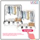 Space-Saving Clothes Rack Organizer | Single Pole Design | 150x130x40cm