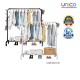 Explore Unicomall's 150x130x40cm Hanging Organizer for Clothes and Hats
