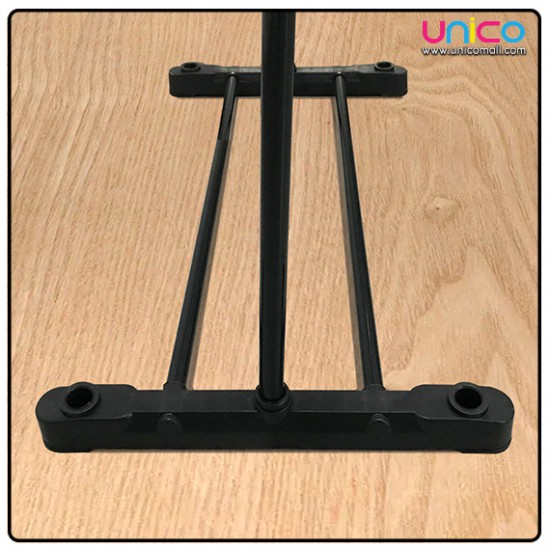 Single Layer Coat Rack- Black (130*65*40cm) Single Layer Coat Rack- Black (130*65*40cm)