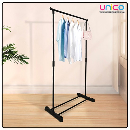 Single Layer Coat Rack- Black (130*65*40cm) Single Layer Coat Rack- Black (130*65*40cm)