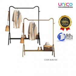 Modern Single Layer Coat Rack - Gold & Black | UniComall