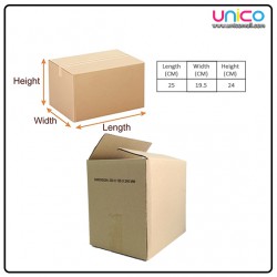 Cardboard Shipping Box (25 x 19.5 x 24cm)