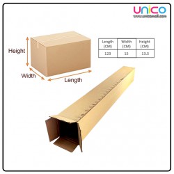 Durable Cardboard Shipping Box - 123x15x13.5cm for Safe Delivery