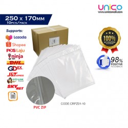 Consignment Note Pocket with PVC Zip for Flyers A5 Size (10pcs/Pack)