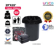 Heavy Duty HDPE Garbage Bags 74cm x 90cm – 10 Pack of Black Rubbish Bags