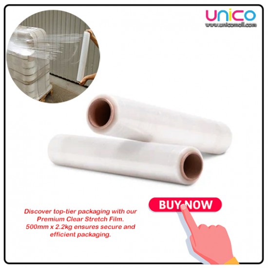 Premium Stretch Film by Evio Asia - 500MM x 2.2kg for Efficient Packaging Premium Stretch Film by Evio Asia - 500MM x 2.2kg for Efficient Packaging