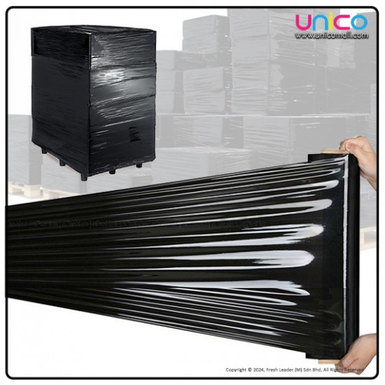 Black Stretch Film Box Wrapping Plastic Roll Width 250mm Black Stretch Film Box Wrapping Plastic Roll Width 250mm