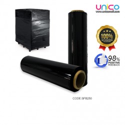 Black Stretch Film Box Wrapping Plastic Roll Width 250mm
