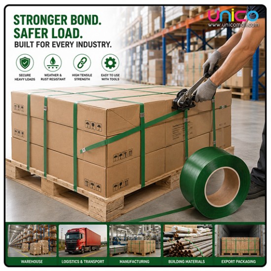 Premium PET Polyester Strapping Band 16mm x 0.8mm 520KG Heavy Duty