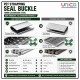 16mm PET Strapping Seal Buckle Galvanized Steel Clips 1kg Pack
