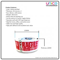 Secure Packaging with UniComall's Heavy Duty Fragile Tape 48mm x 100m