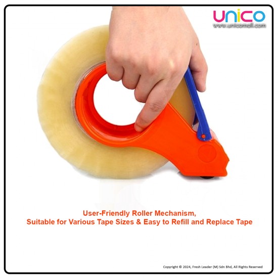 Unicomall 48mm Plastic Tape Dispenser: Efficient Width Size Cutter for Packaging Unicomall 48mm Plastic Tape Dispenser: Efficient Width Size Cutter for Packaging