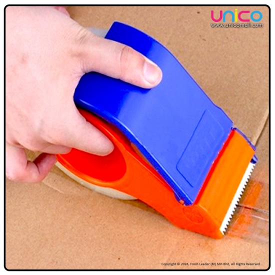 Unicomall 48mm Plastic Tape Dispenser: Efficient Width Size Cutter for Packaging
