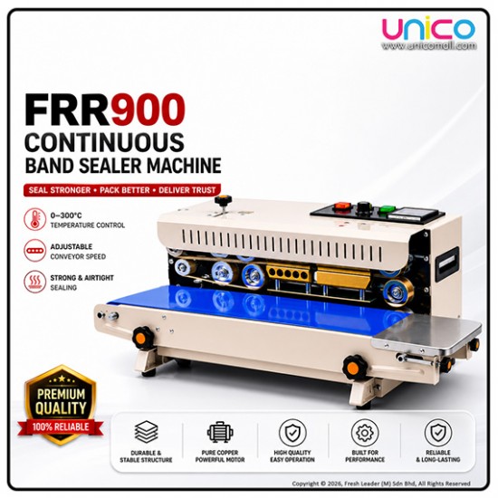 FRR-900 Continuous Band Sealer Machine Heavy Duty Heat Sealer