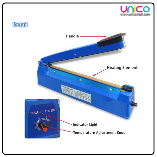 Lightweight Hand Type Impulse Sealer Length 300MM Lightweight Hand Type Impulse Sealer Length 300MM